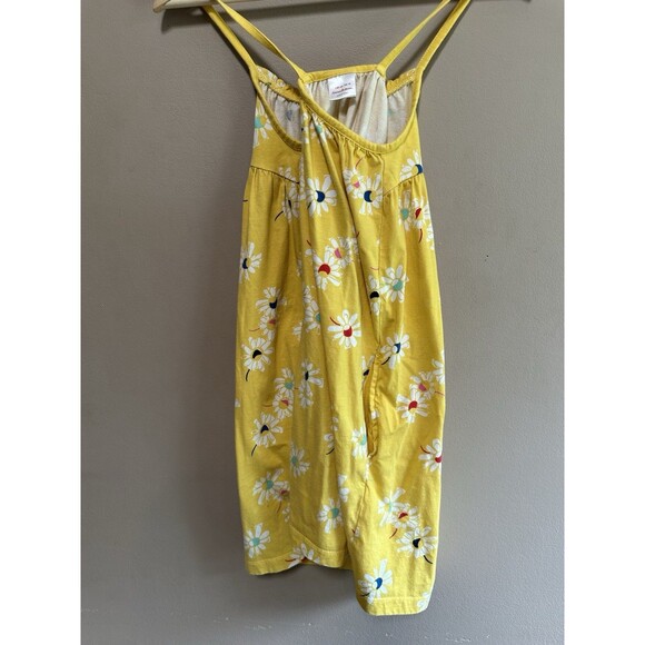 Hanna Andersson Yellow Floral Strappy Dress Girls Size 140 (10) Pockets Sundress - Picture 5 of 11
